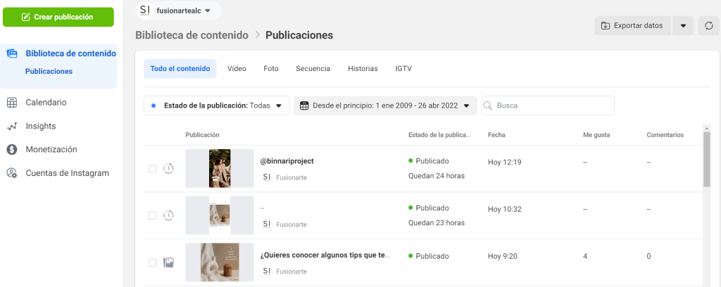 Creator Studio: herramienta de marketing digital